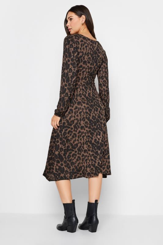 LTS Tall Brown Leopard Print Tea Dress | Long Tall Sally  5