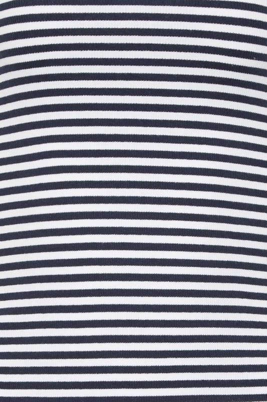 LTS Tall Women's Navy Blue Stripe Halter Neck Vest Top | Long Tall Sally 5