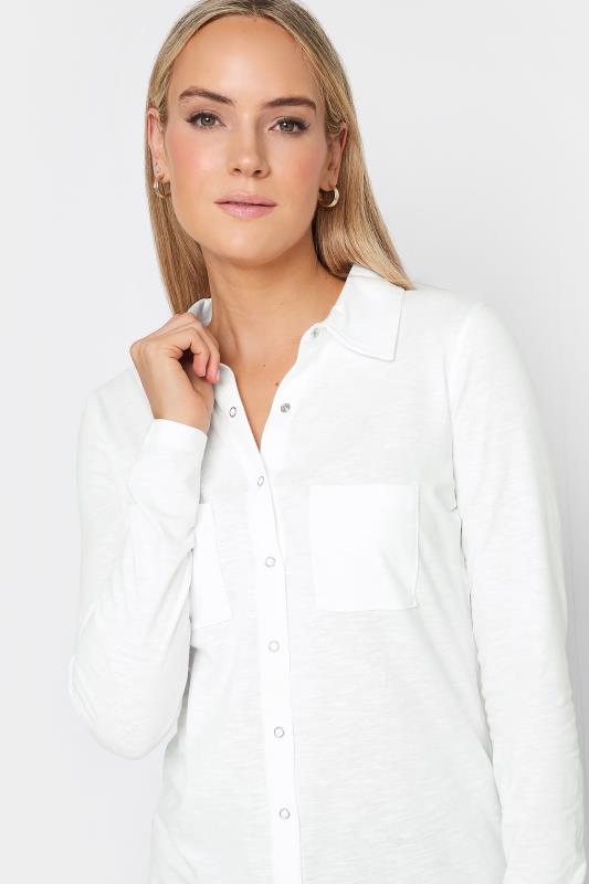 LTS Tall Women's White Cotton Jersey Shirt | Long Tall Sally 4