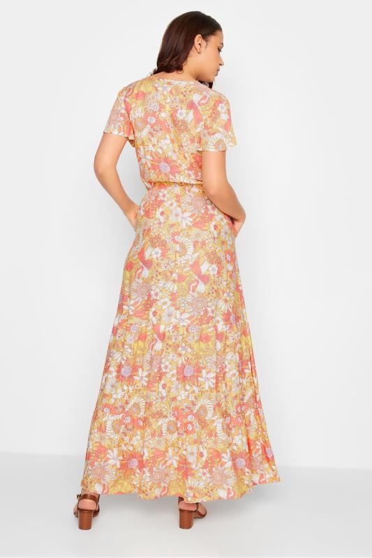 LTS Tall Womens Yellow Floral Print Maxi Dress | Long Tall Sally  3