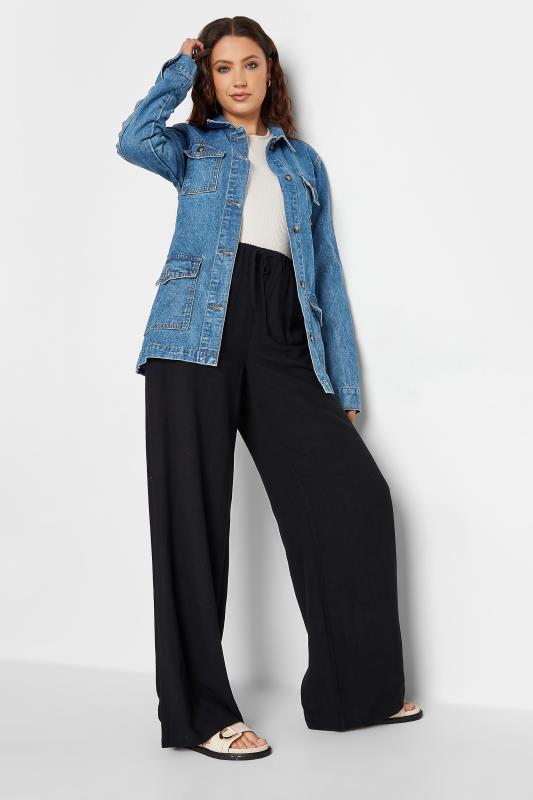 LTS Tall Women's Blue Belted Denim Jacket | Long Tall Sally  2