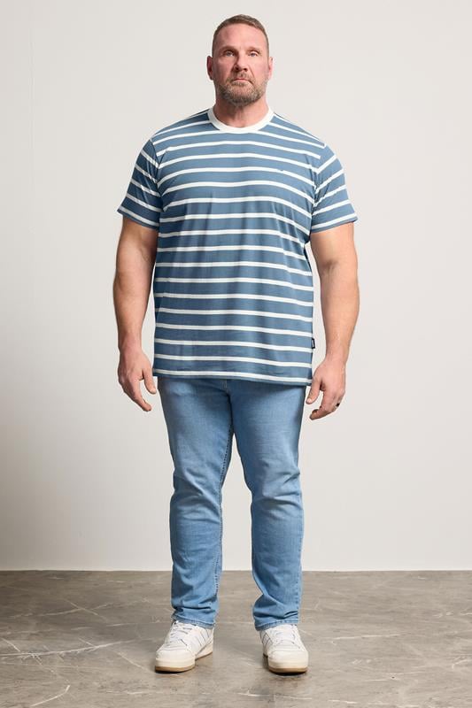 BadRhino Big & Tall Blue Stripe T-Shirt | BadRhino 1