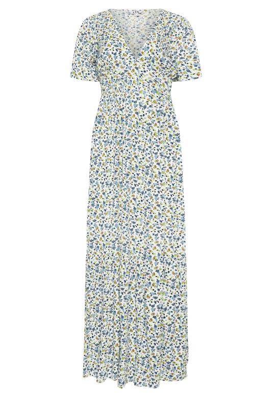 LTS Tall Women's Blue Ditsy Floral Print Maxi Dress | Long Tall Sally 5