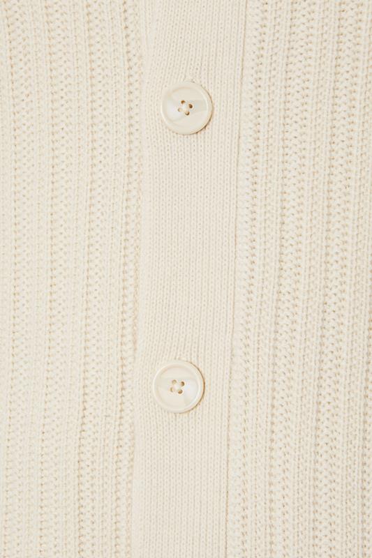 BadRhino Big & Tall Natural Brown Knitted Shawl Cardigan | BadRhino 5