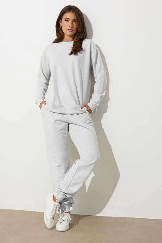 LTS Tall Light Grey Long Sleeve Sweatshirt | Long Tall Sally  4