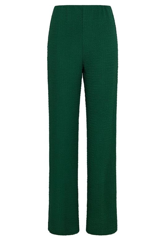 LTS Tall Women's Forest Green Textured Wide Leg Trousers | Long Tall Sally 5