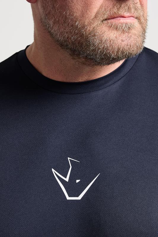 IronRhino Big & Tall Navy Blue Performance Long Sleeve T-Shirt | BadRhino 4