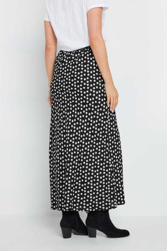 LTS Tall Women's Black & White Spot Print Midaxi Skirt | Long Tall Sally 4