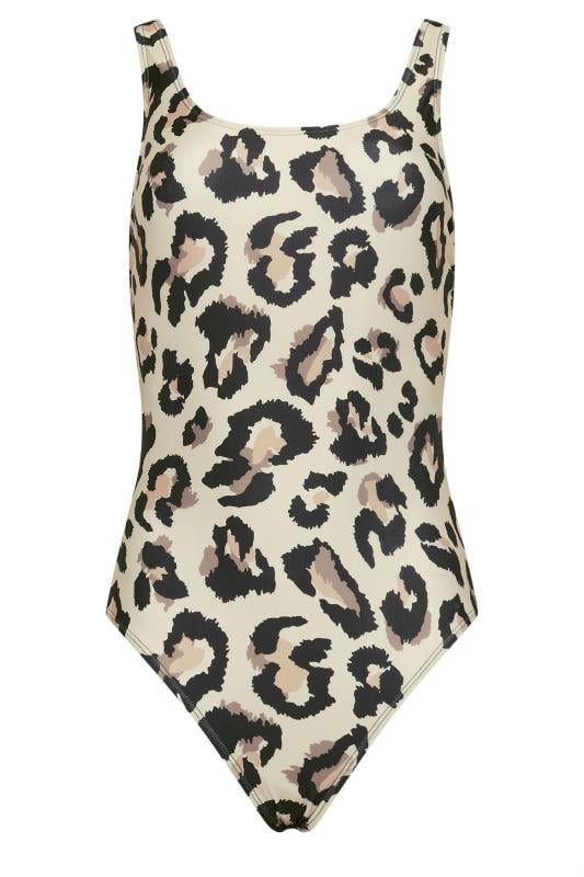 LTS Tall Women's Brown Leopard Print Swimsuit | Long Tall Sally 7