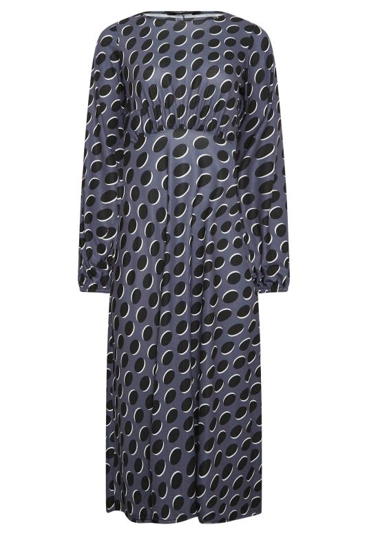 LTS Tall Charcoal Grey Spot Print Dress | Long Tall Sally 6