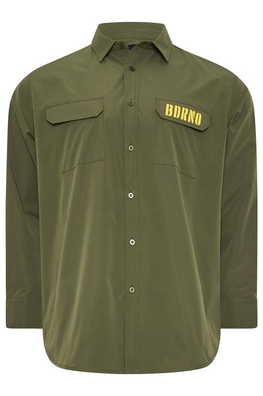 BadRhino Big & Tall Khaki Green Military Ripstop Shirt | BadRhino 7