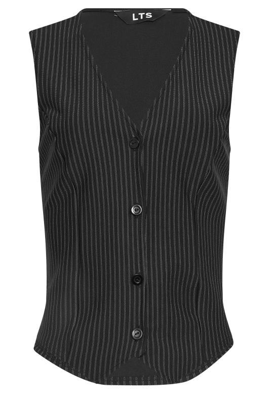 LTS Tall Women's Black Pinstripe Waistcoat | Long Tall Sally 5
