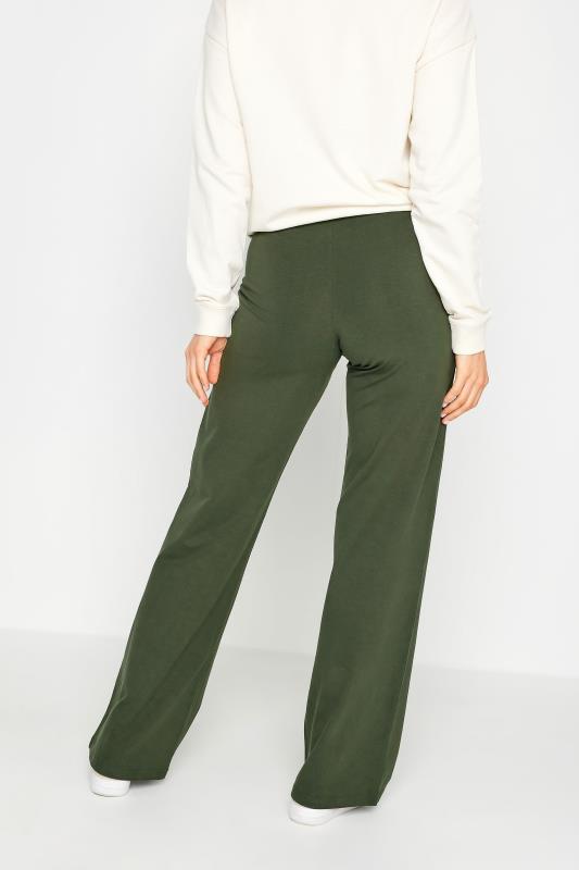 LTS Tall Womens Khaki Green Wide Leg Yoga Pants | Long Tall Sally 3