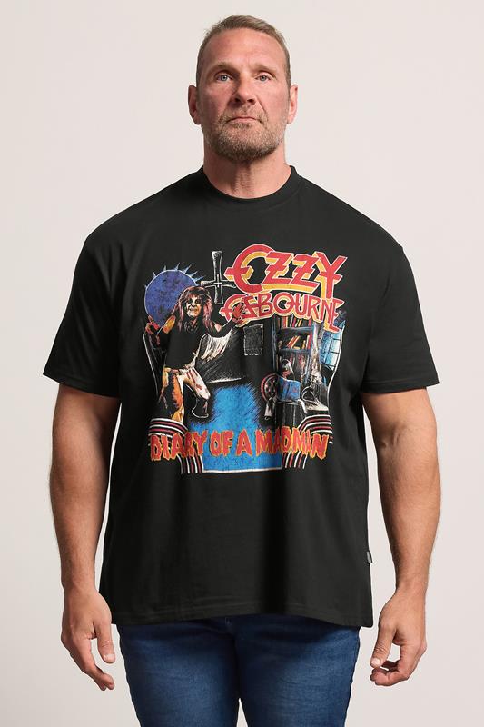 BadRhino Big & Tall Black Ozzy Osbourne Graphic Short Sleeve T-Shirt