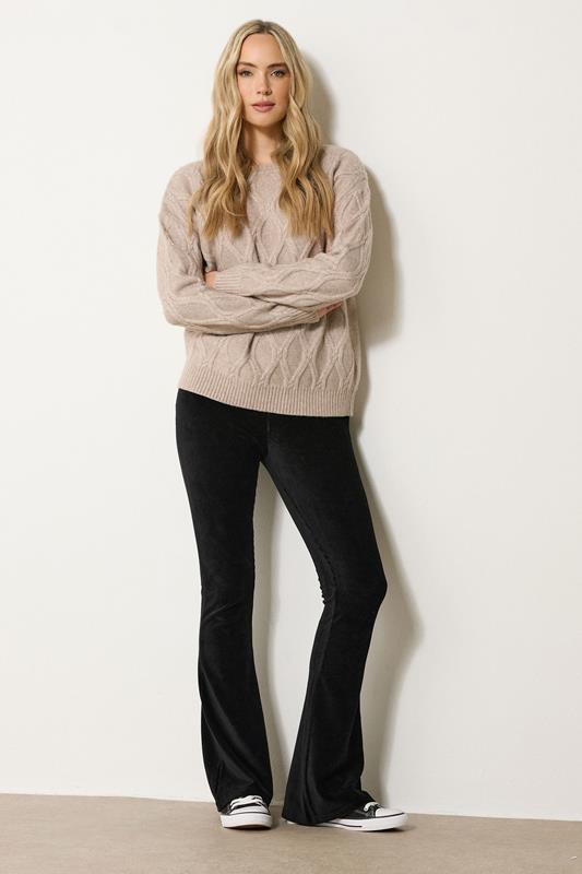 Tall  LTS Tall Black Cord Flared Leggings