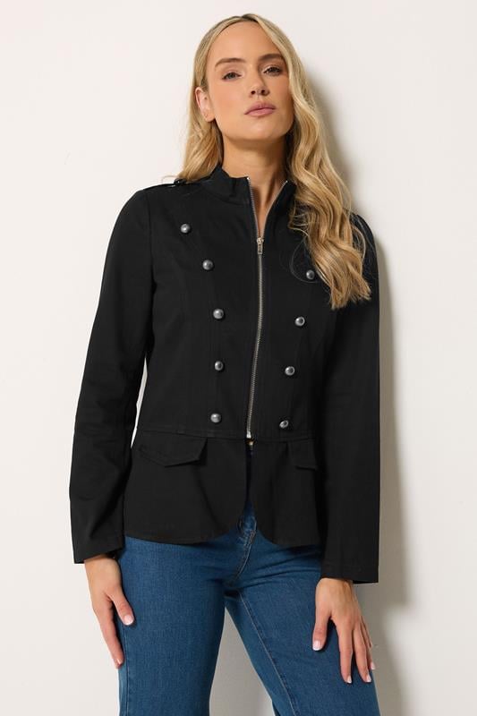  LTS Tall Black Military Jacket