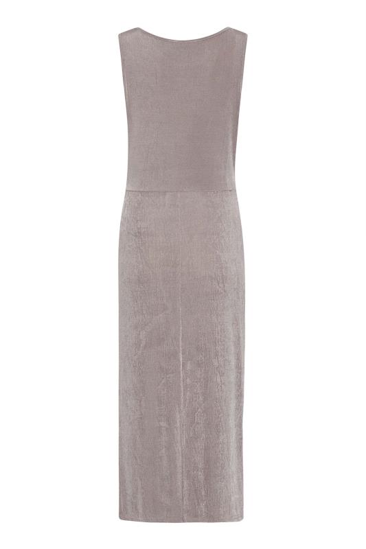 LTS Tall Women's Silver Knot Front Midi Dress | Long Tall Sally 7