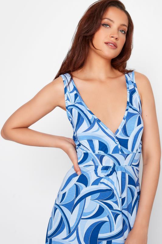 LTS Tall Women's Cobalt Blue Swirl Print Maxi Dress | Long Tall Sally 4