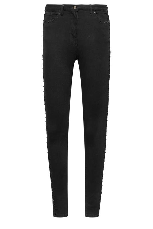 LTS Tall Women's Black Studded AVA Skinny Jeans | Long Tall Sally 5