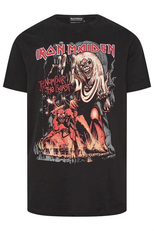 BadRhino Big & Tall Black & Red Iron Maiden Graphic T-Shirt | BadRhino 1
