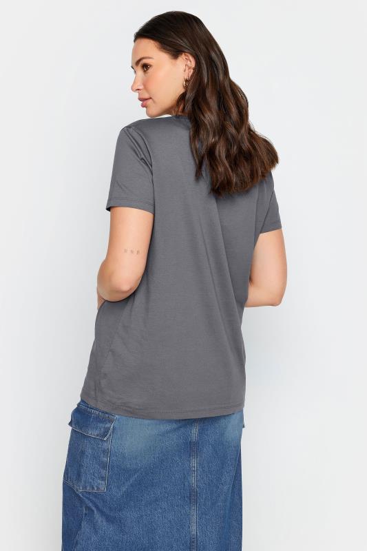 LTS Tall Light Grey 'Los Angeles' T-Shirt | Long Tall Sally 3