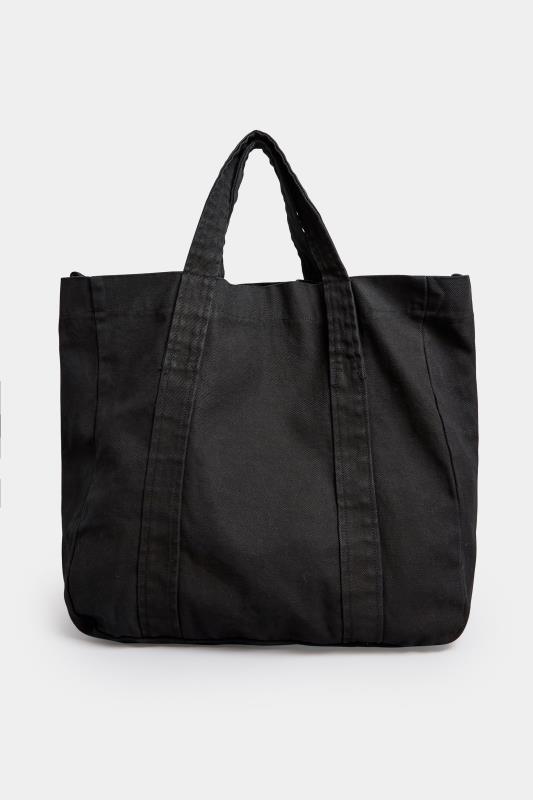 Black Denim Shopper Bag | Yours Clothing 4