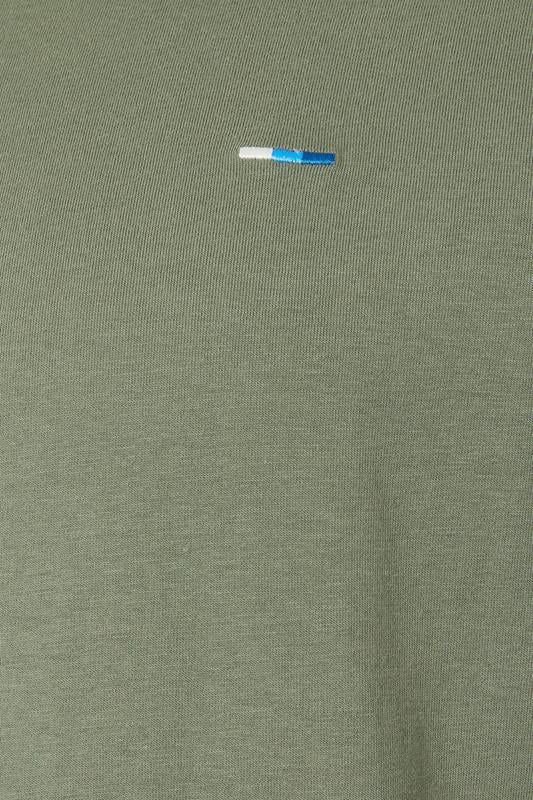 BadRhino Big & Tall Sage Green Long Sleeve Plain T-shirt | BadRhino 3