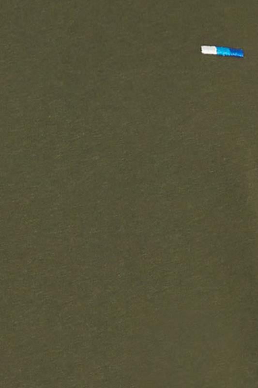 BadRhino Big & Tall Khaki Green Extra Long Plain Vest Top | BadRhino 7