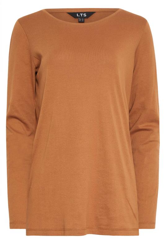 LTS Tall Orange Long Sleeve Cotton T-Shirt | Long Tall Sally  4
