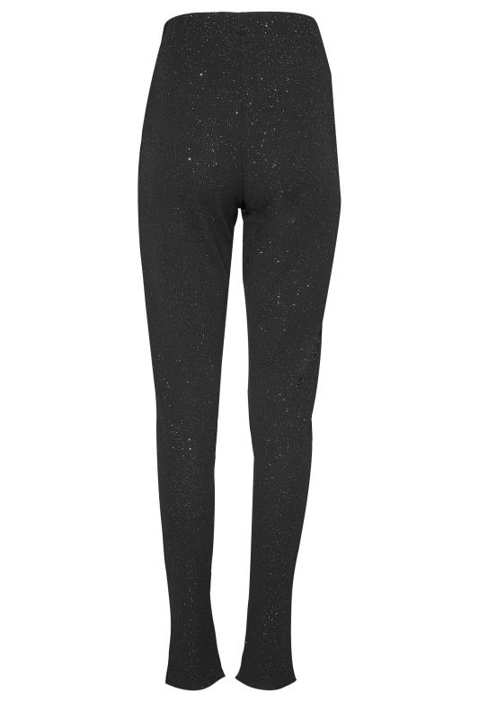 Tall Women's LTS Black Glitter Front Split Trousers | Long Tall Sally 5