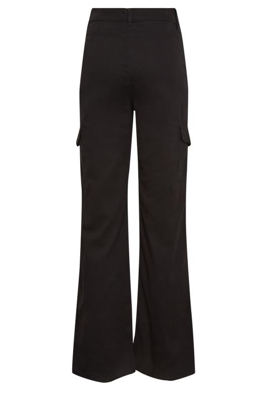 LTS Tall Black Utility Cargo Trousers | Long Tall Sally  5