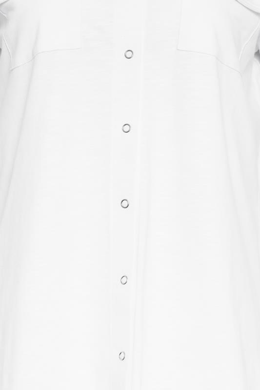 LTS Tall Women's White Cotton Jersey Shirt | Long Tall Sally 5