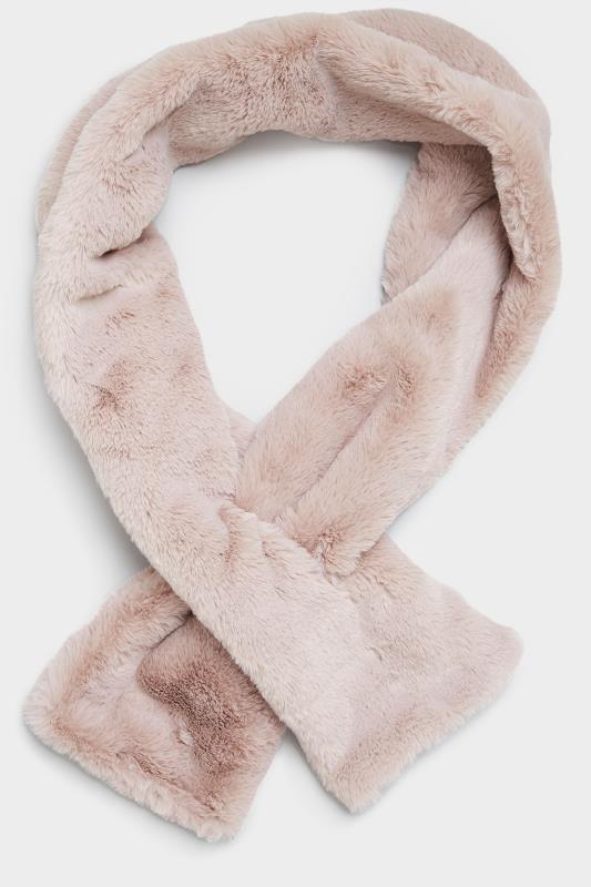 Pink Faux Fur Scarf | Yours Clothing 2