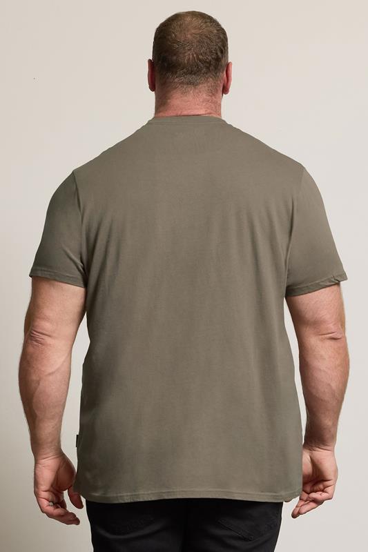 BadRhino Big & Tall Khaki Green Core T-Shirt | BadRhino 3
