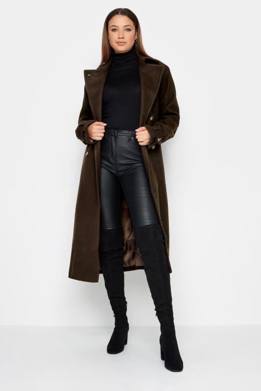 LTS Tall Womens Chocolate Brown Formal Trench Coat | Long Tall Sally 2