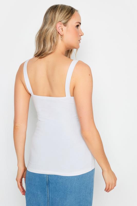 LTS Tall Women's White Square Neck Cami Vest Top | Long Tall Sally 3
