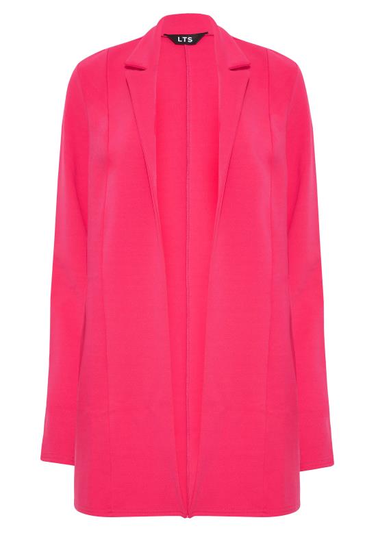 Tall Women's LTS Hot Pink Scuba Longline Blazer | Long Tall Sally 5