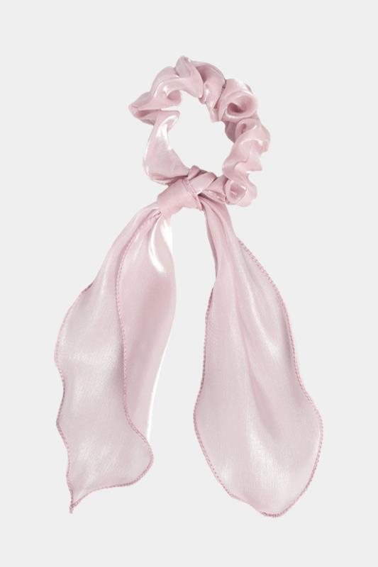 3 PACK Pink & White Hair Scrunchie Set | Yours Clothing 5