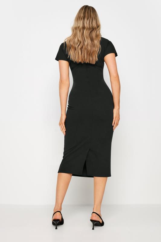 LTS Tall Women's Black High Neck Midi Dress | Long Tall Sally 3