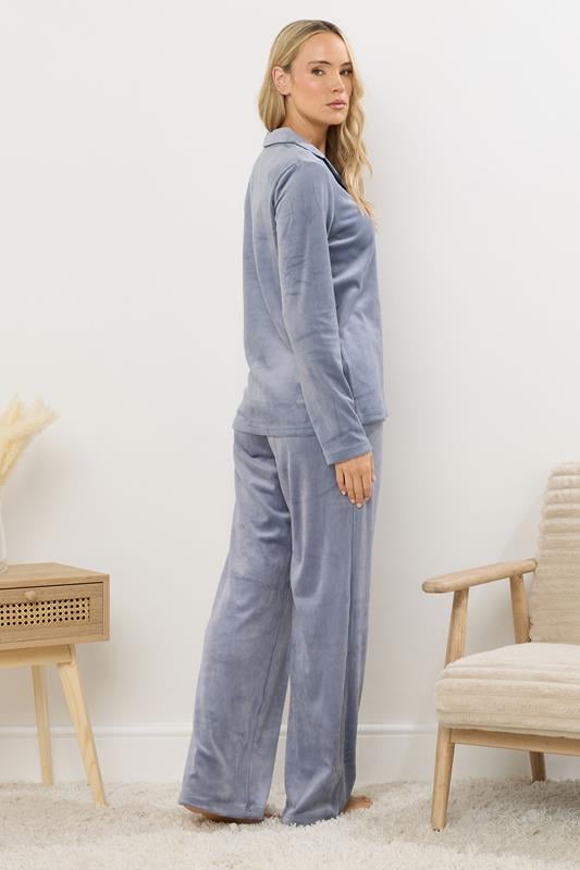 LTS Tall Blue Super Luxe Touch Pyjama Set | Long Tall Sally 3