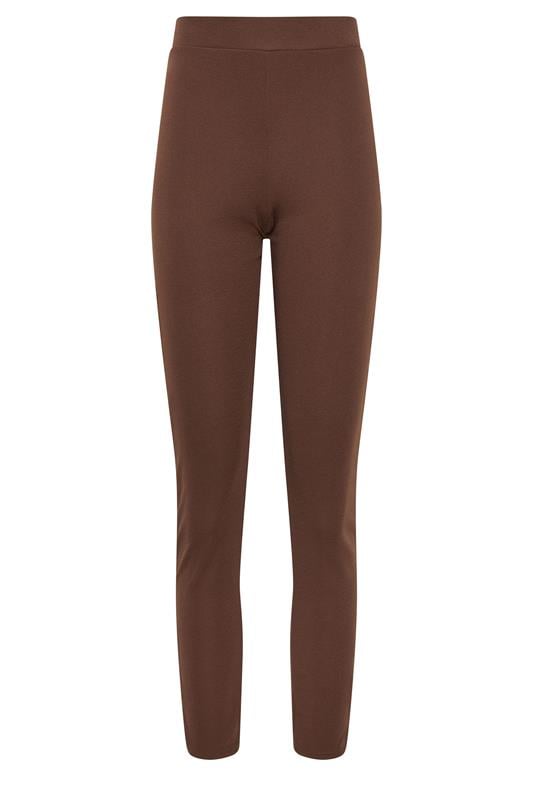 LTS Tall Chocolate Brown Slim Leg Trousers | Long Tall Sally 5
