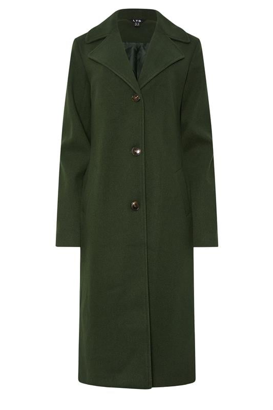 LTS Tall Dark Green Formal Midi City Coat | Long Tall Sally 5