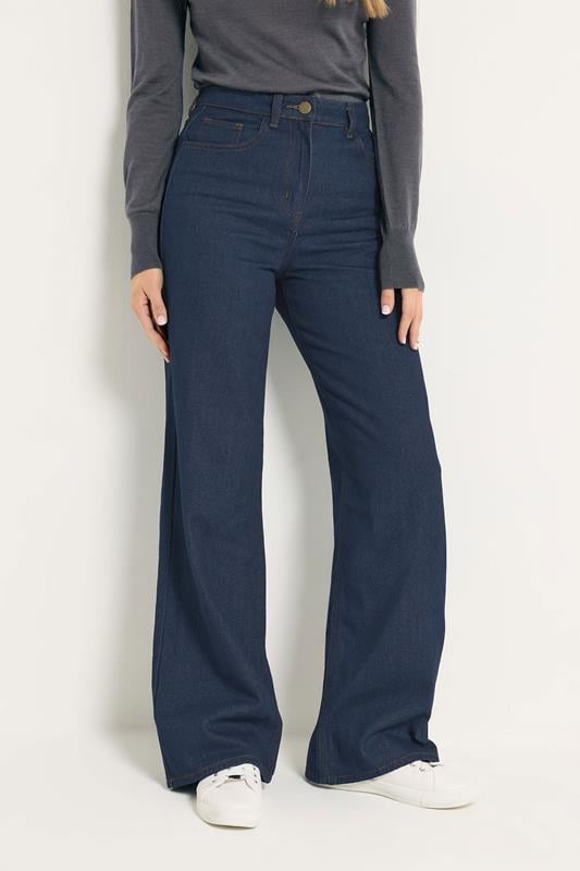 LTS Tall Womens Indigo Blue Wide Leg Jeans | Long Tall Sally 2