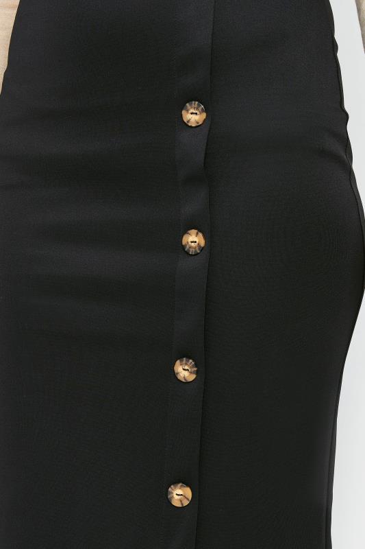 LTS Tall Womens Black Button Midi Skirt | Long Tall Sally  4