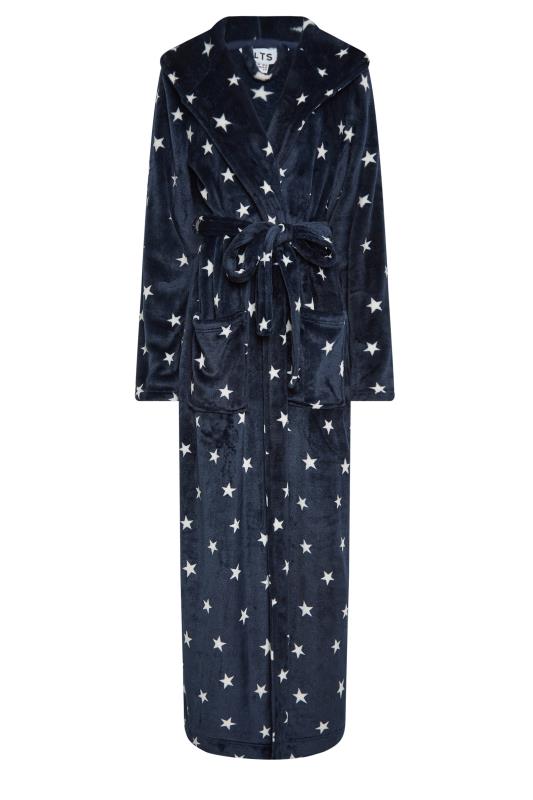 LTS Tall Women's Navy Blue Star Print Maxi Dressing Gown | Long Tall Sally 6