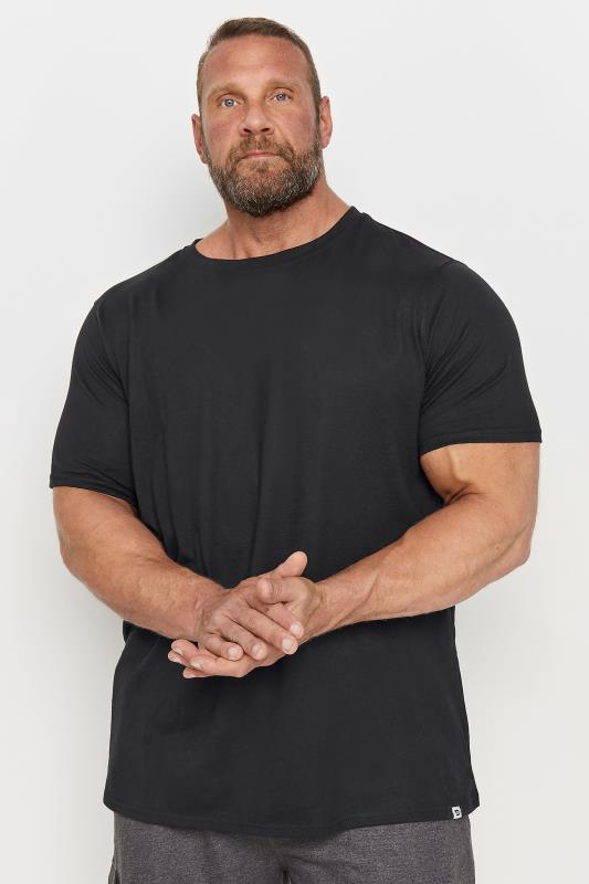 D555 2 PACK Black Crew Neck T-Shirts | BadRhino 2