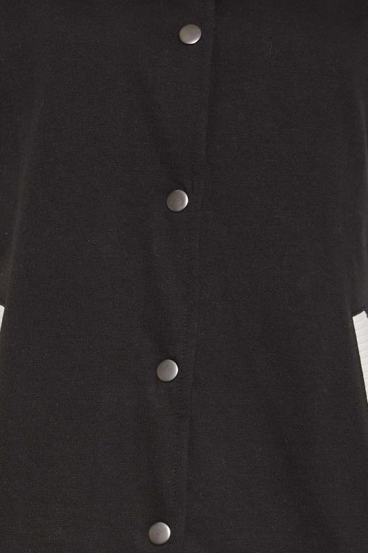 LTS Tall Women's Black & White Varsity Bomber Jacket | Long Tall Sally 5
