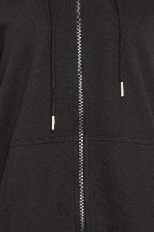 LTS Tall Women's Black Zip Through Pocket Hoodie | Long Tall Sally  5