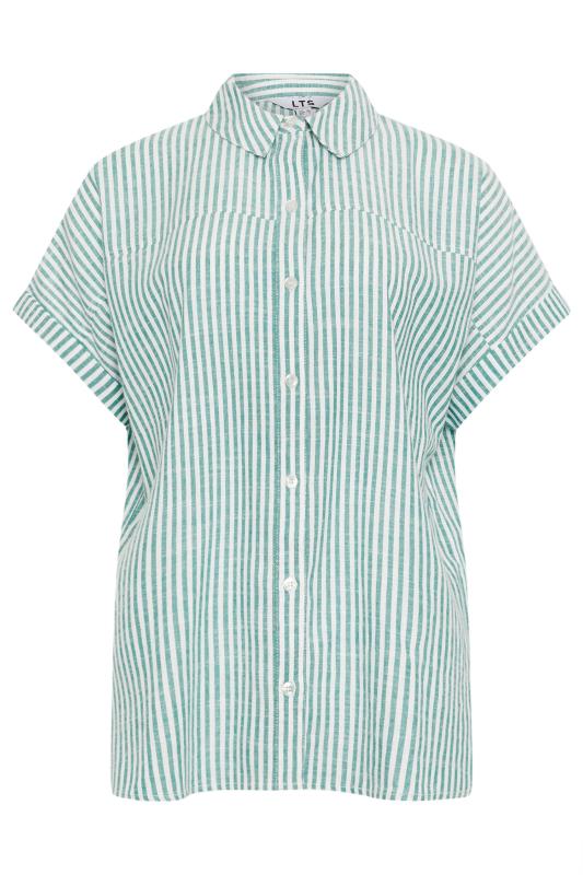 LTS Tall Women's Green Stripe Short Sleeve Shirt | Long Tall Sally 6