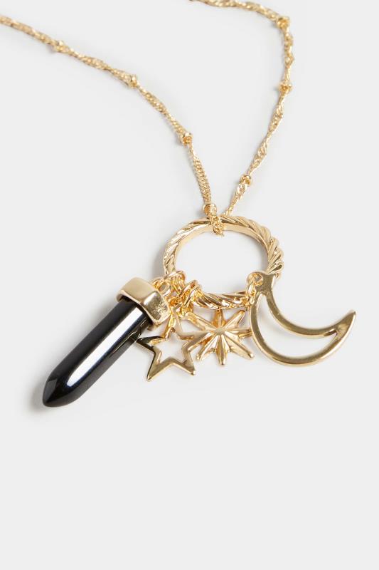 Gold Celestial Charm Necklace | Yours Clothing 3